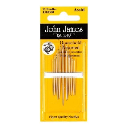 Household (12шт) Набір голок шиття Домашній John James (Англія)