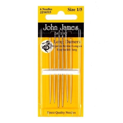 Long Darners №3/9 (6шт) Набір довгих штопальних голок John James (Англія)