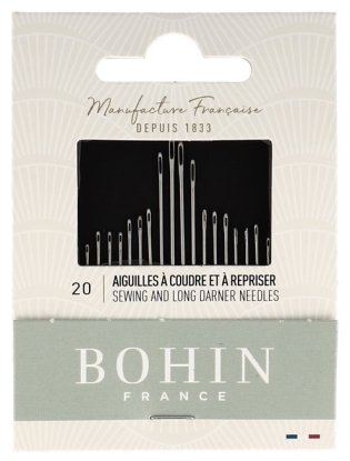 Needles Book Асорті (20шт) Набір голок для шиття Bohin (Франція)
