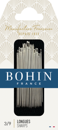 Sharp №3/9 (20шт) Набір голок для шиття Bohin (Франція)