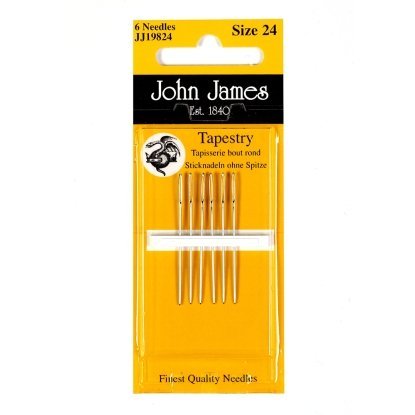 Tapestry/Cross Stitch №24/26 (6шт) Набір гобеленових голок John James (Англія)