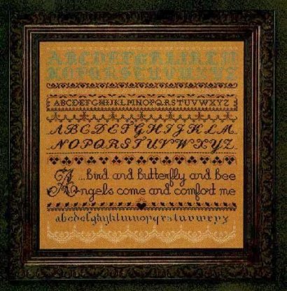 Схема "Angel Sampler//Ангельський Семплер" Lavender & Lace