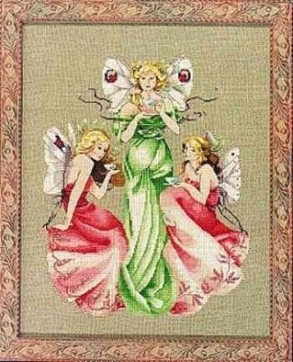 Схема "Three For Tea//Чайне дерево" Mirabilia Designs