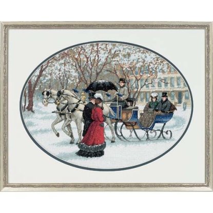 Набір для вишивання хрестиком "Зимові враження//Winter Impressions" DIMENSIONS 35053