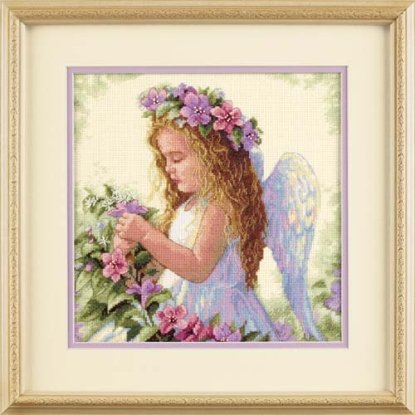 Набор для вышивания крестом "Цветочный ангел//Passion Flower Angel" DIMENSIONS 35229