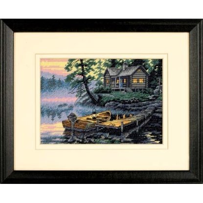 Набор для вышивания крестом "Утро на озере//Morning Lake" DIMENSIONS 65091