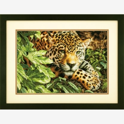 Набор для вышивания крестом "Отдыхающий леопард//Leopard in Reposel" DIMENSIONS 70-35300