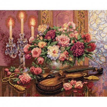 Набор для вышивания крестом "Романтический букет//Romantic Floral" DIMENSIONS 35185