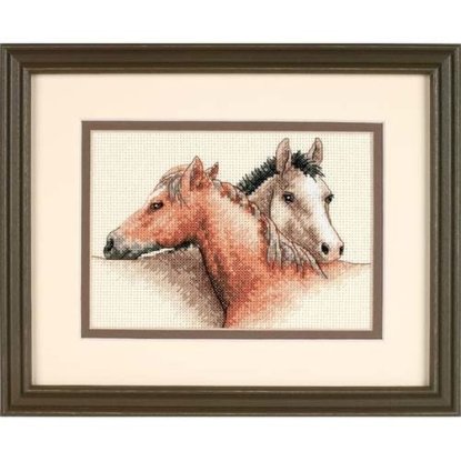 Набор для вышивания крестом "Лошади//Horse Pals" DIMENSIONS 65030