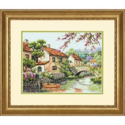 Набір для вишивання хрестиком "Канал//Village Canal" DIMENSIONS 70-35330