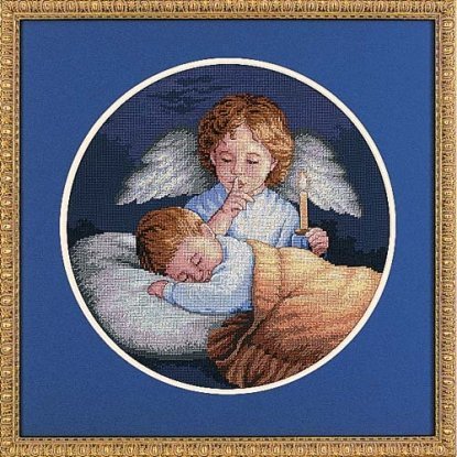 Набір для вишивання хрестиком "Ангел-Охоронець//Angelic Guardian" DIMENSIONS 03873