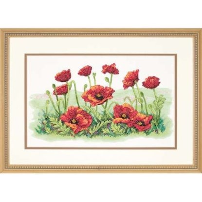 Набор для вышивания крестом "Поле маков//Field of Poppies" DIMENSIONS 03237