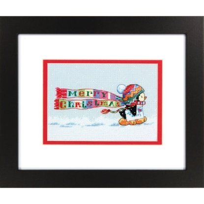 Набор для вышивания крестом "Рождественский пингвин//Christmas Penguin" DIMENSIONS 70-08950