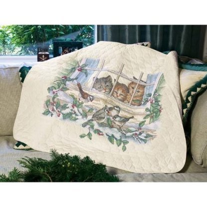Набор для вышивания крестом "Три наблюдателя//Three Bird Watchers Quilt" DIMENSIONS 03231