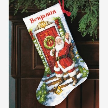 Набор для вышивания крестом "Добро пожаловать Санта//Welcome Santa Stocking" DIMENSIONS 70-08901