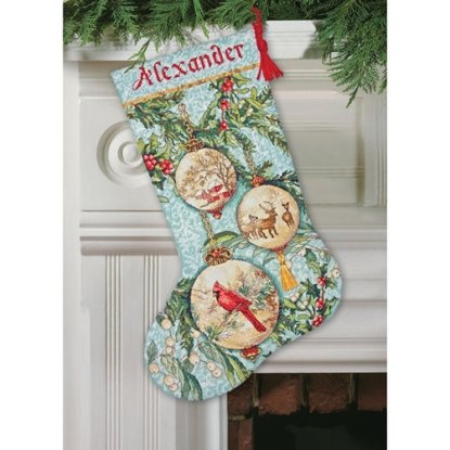 Набір для вишивання хрестиком "Чарівний орнамент//Enchanted Ornament Stocking" DIMENSIONS 70-08854