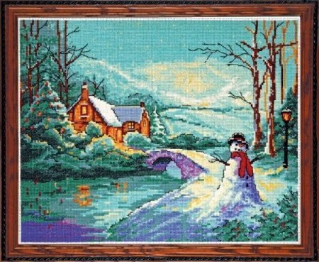 Набор для вышивания крестом "Winter Cottage//Зимний коттедж" Design Works
