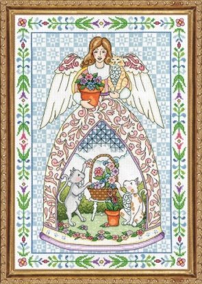 Набір для вишивання хрестиком "Kitty Angel//Кошачий Ангел" Design Works