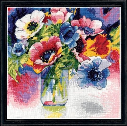 Набор для вышивания крестом "Anemonies//Анемоны" Design Works