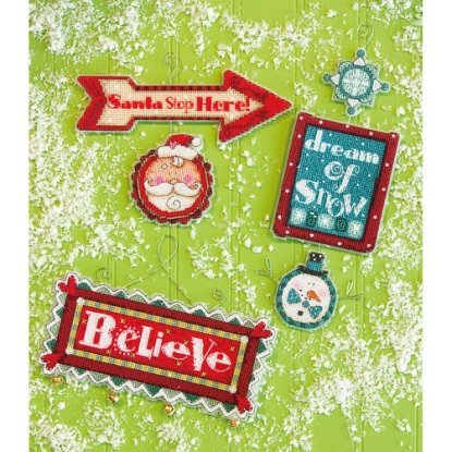 Набір для вишивання хрестиком "Чудернацькі знаки//Whimsical Signs Ornaments" DIMENSIONS 70-08953