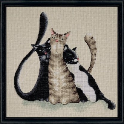 Набір для вишивання хрестиком "Kitty Trio//Кошааче тріо" Design Works