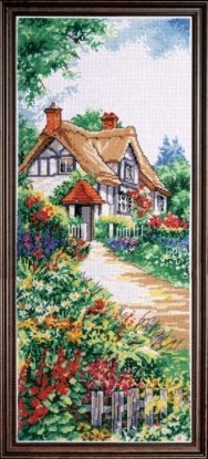 Набір для вишивання хрестиком "Thatched Cottage//Дім з солом'яним дахом" Design Works