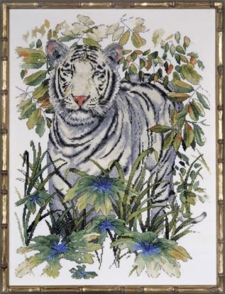 Набор для вышивания крестом "White Tiger//Белый тигр" Design Works