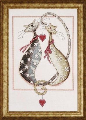 Набір для вишивання хрестиком "Purrfect Together//Досконалі разом" Design Works