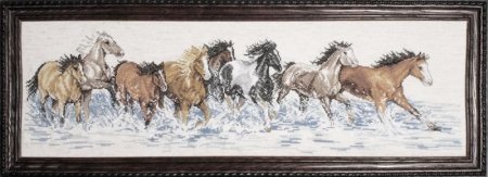 Набір для вишивання хрестиком "Splashdown Horses//Коні на воді" Design Works