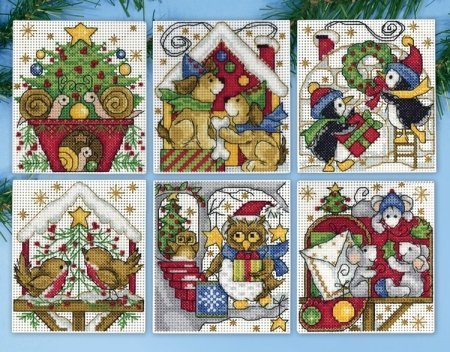 Набір для вишивання хрестиком "Home for Christmas//Дім для Різдва" Design Works