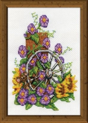 Набор для вышивания крестом "Wagon Wheel Mouse//Колесо для мышки" Design Works