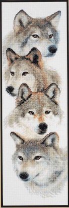 Набор для вышивания крестом "The Pack//Волки" Janlynn