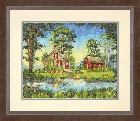 Набір для вишивання хрестиком "Літній котедж//Summer Cottage" DIMENSIONS 70-35340
