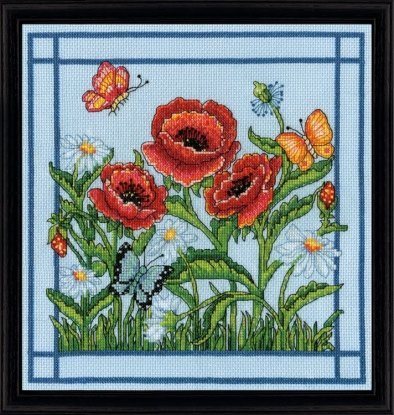Набір для вишивання хрестиком "Poppies//Маки" Design Works