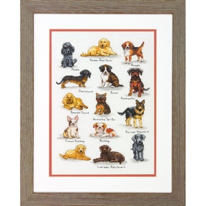 Набор для вышивания крестом "Собачий сэмплер//Dog Sampler" DIMENSIONS 70-35353