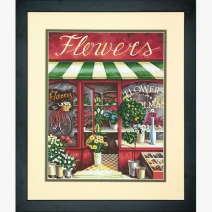 Набір для малювання фарбами по номерам "Квітковий магазин//Flower Shoppe" DIMENSIONS