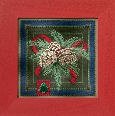 Набор для вышивания "Festive Pine//Праздничная сосна" Mill Hill MH141634