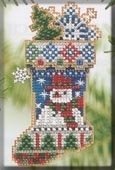Набір для вишивання "Mr. Snowflake Stocking//Панчоха" Mill Hill MHCS45