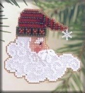Набор для вышивания "Twinkle Claus//Мерцание Санты" Mill Hill MHCSF35