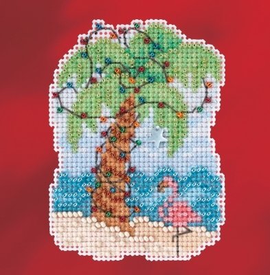 Набір для вишивання "Christmas Palm//Різдвяна пальма" Mill Hill MH181733
