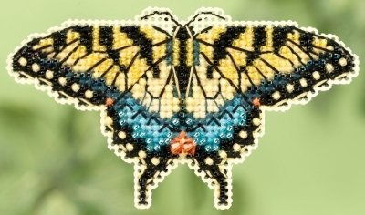 Набор для вышивания "Yellow Swallowtail//Желтая бабочка" Mill Hill MH185104