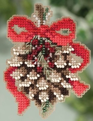 Набор для вышивания "Pinecone//Сосновая шишка" Mill Hill MH185304