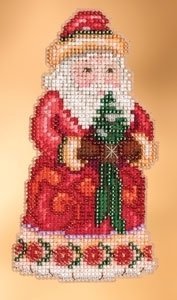 Набор для вышивания "Cheer Christmas Santa//Веселый Рождественский Санта" Mill Hill JS203102