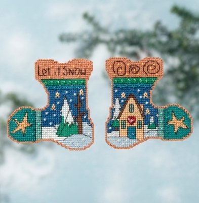Набор для вышивания "Let it Snow//Пусть снежит" Mill Hill ST141615