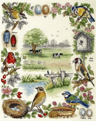 Набір для вишивання "Лісові птахи (Birds Sampler)" ANCHOR
