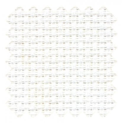 Ткань для вышивания 30х30см "AIDA №14" Белый (100% Хлопок) Anchor/MEZ