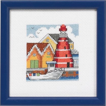 Набір для вишивання "Гавань с червоним маяком (Red lighthouse habour)" PERMIN