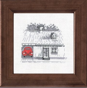 Набор для вышивания "Гараж. Автомобиль (Garage/car)" PERMIN