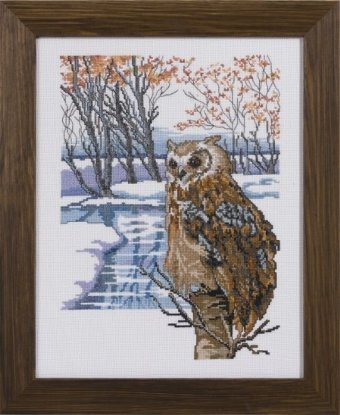 Набір для вишивання "Сова (Horned owl)" PERMIN