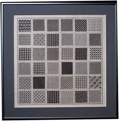 Набор для вышивания "Серый сэмплер (Sampler in grey colours)" PERMIN